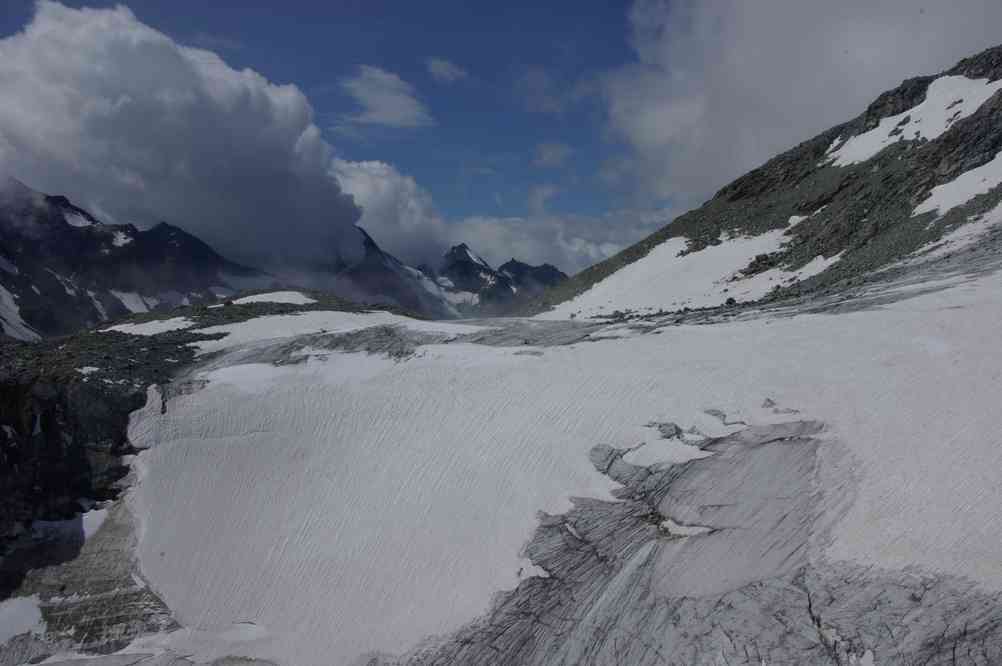 Vue depuis la cabane des Vignettes. Le jeudi 12 août 2010