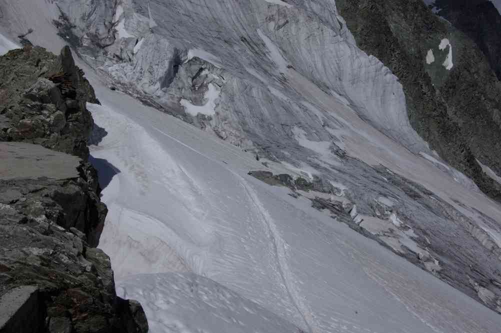 Vue depuis la cabane des Vignettes. Le jeudi 12 août 2010