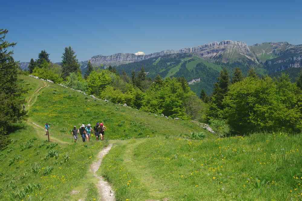 Progression sur le GR9 (et dernier coup d’œil sur le mont Blanc). Le vendredi 30 mai 2025