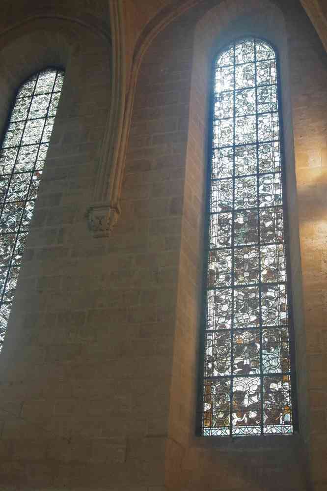 Saint-Jean-aux-Bois, grisailles de l’abbaye. Le dimanche 22 avril 2018