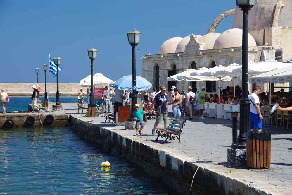 Sur le port de la Canée (Χανιά). Le mardi 12 août 2014