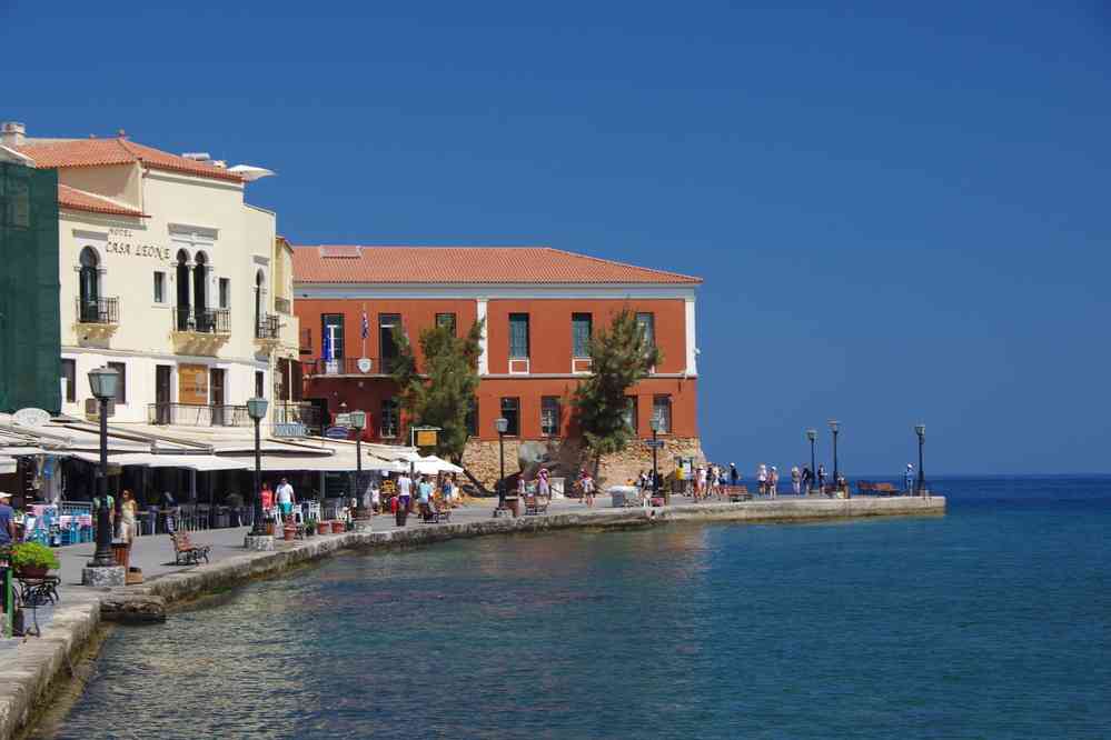Sur le port de la Canée (Χανιά). Le mardi 12 août 2014