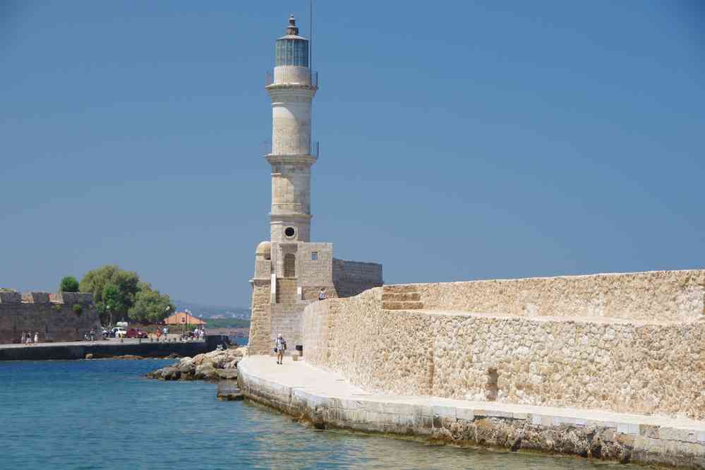 La Canée (Χανιά), arrivée au phare. Le mardi 12 août 2014