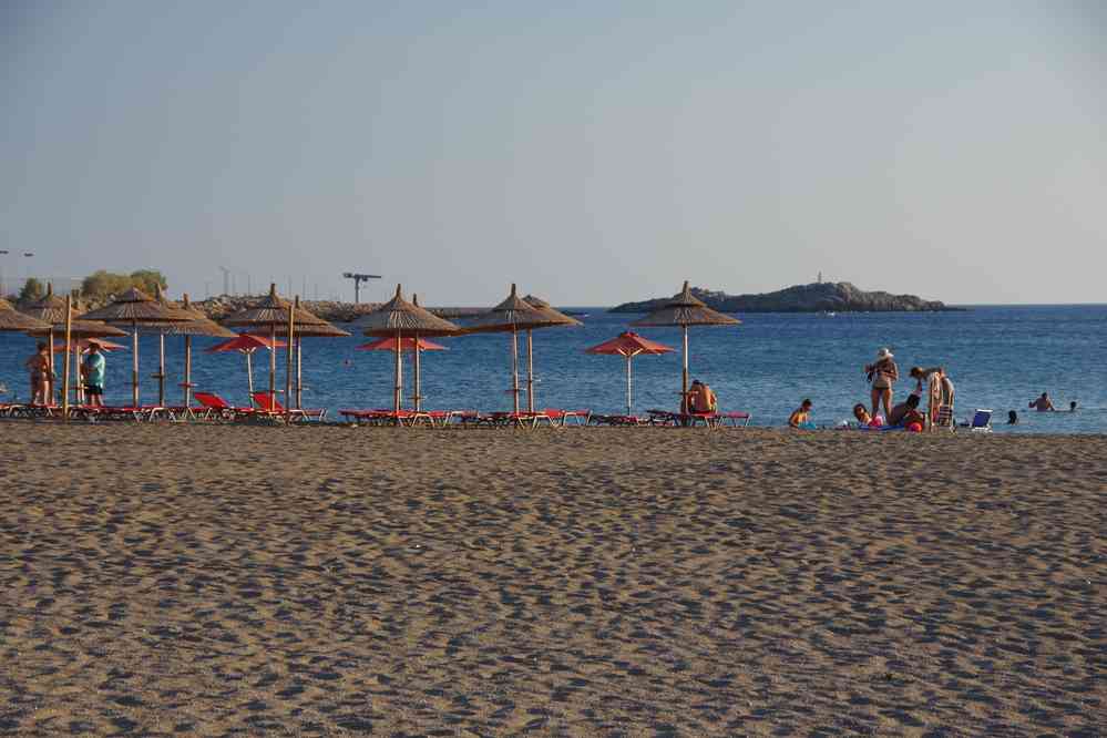 La plage de Paleochora (Παλαιοχώρα). Le mardi 12 août 2014