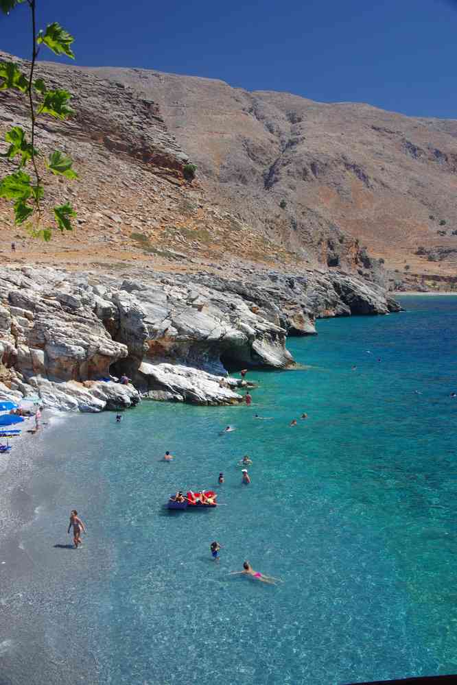 La très belle plage de Marmara (Μαρμαρά). Le samedi 16 août 2014