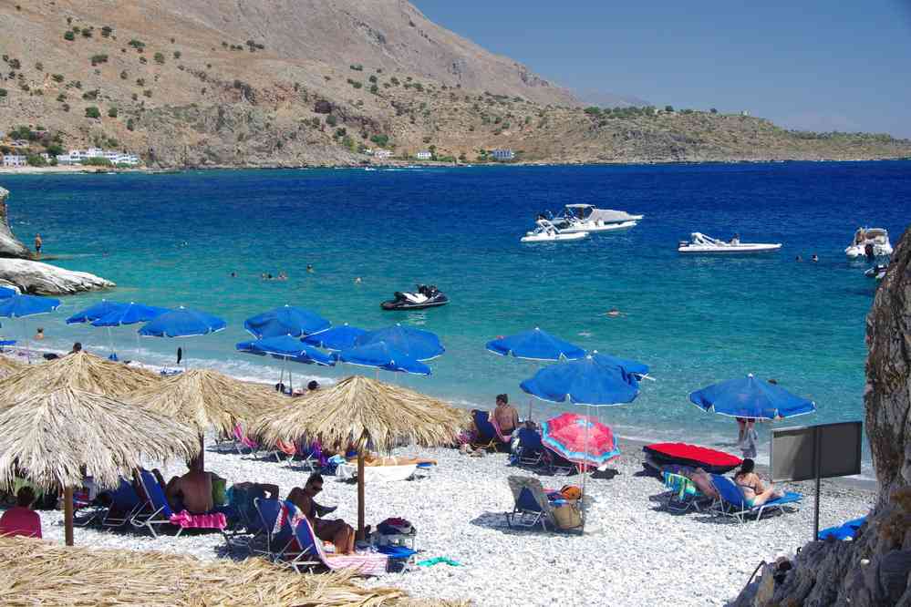 La très belle plage de Marmara (Μαρμαρά). Le samedi 16 août 2014