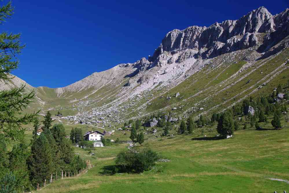 Arrivée à Gampenalm. Le dimanche 30 août 2015