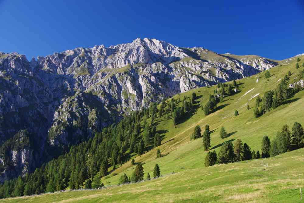 Vue depuis Gampenalm. Le dimanche 30 août 2015