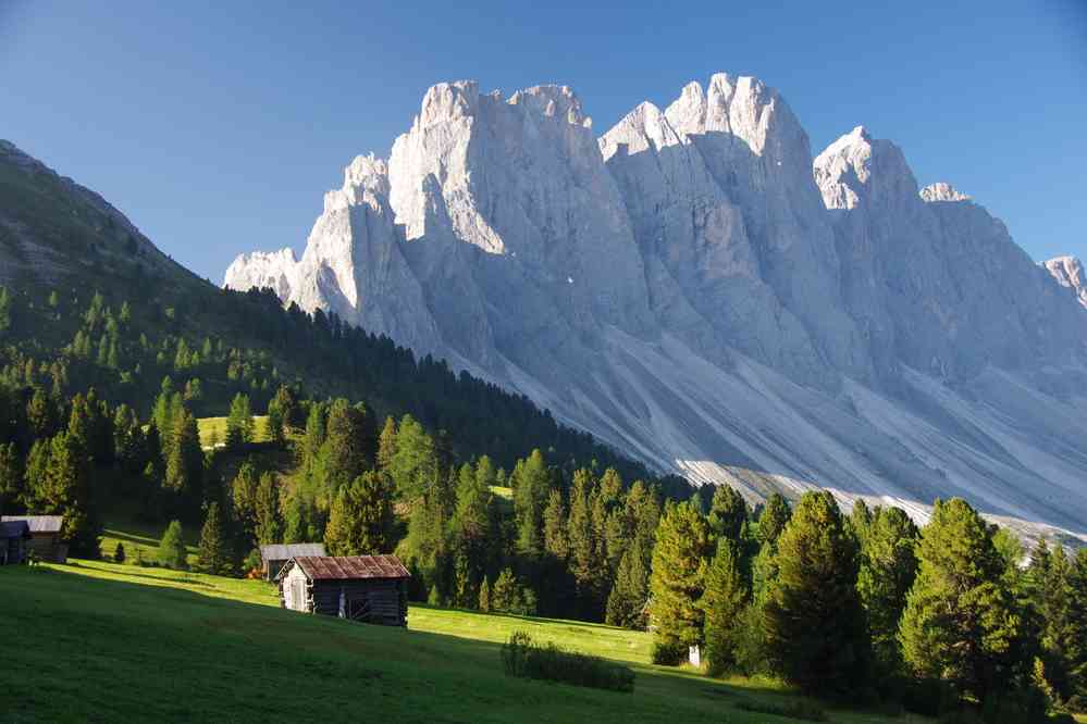 Le Geislergruppe au petit matin. Le lundi 31 août 2015