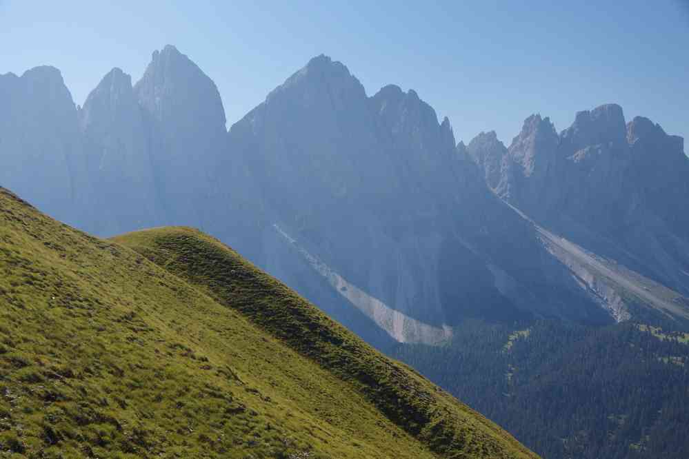 Vers le Geislergruppe. Le lundi 31 août 2015