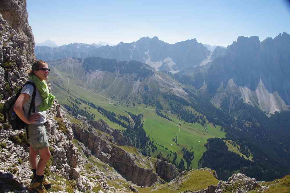 Au fond à droite : le col où nous passerons demain. Le lundi 31 août 2015