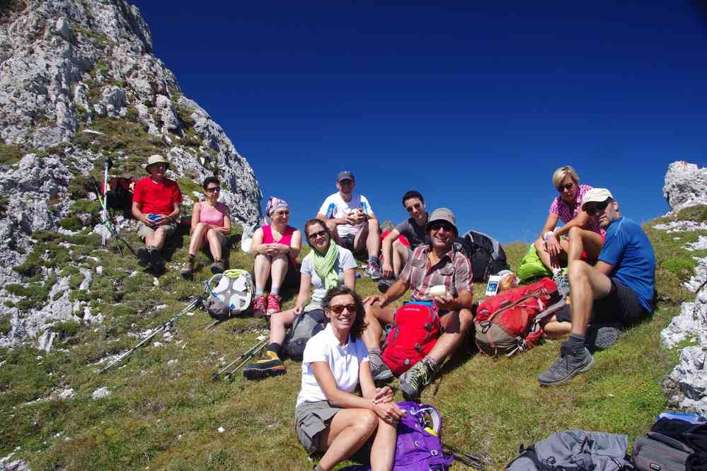 Pause pique-nique bien méritée. Le lundi 31 août 2015