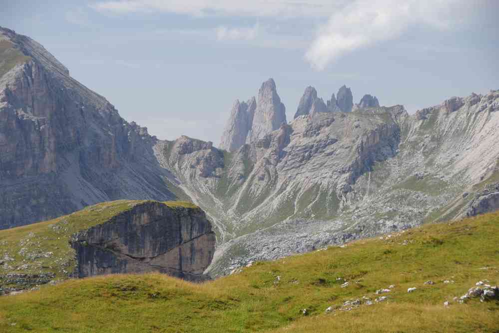 Dernière vue vers le Geislergruppe. Le mardi 1ᵉʳ septembre 2015