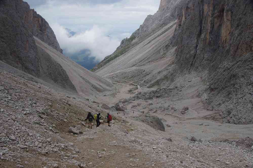 Vallon de Sassolungo. Le jeudi 3 septembre 2015