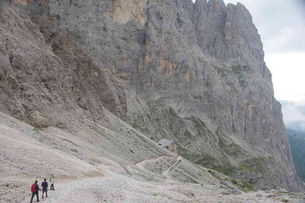 Refuge de Vicenza (celui là nous n’y avons pas eu droit). Le jeudi 3 septembre 2015
