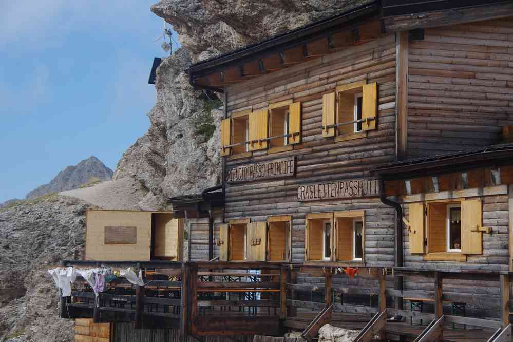 Le refuge du passo Principe (Grasleitenpass). Le vendredi 4 septembre 2015