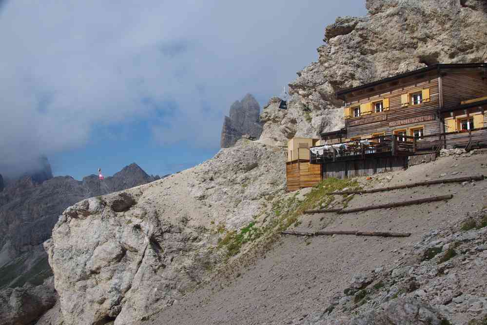 Le refuge du passo Principe (Grasleitenpass). Le vendredi 4 septembre 2015