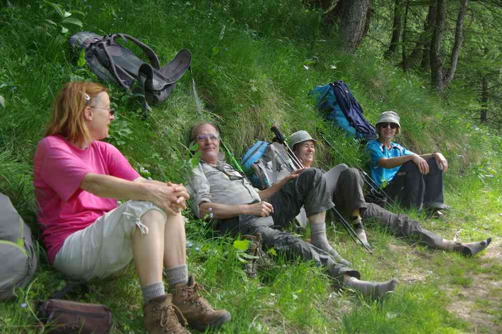 Cette épuisante montée nécessitait bien un petit repos ! Le lundi 9 juin 2014