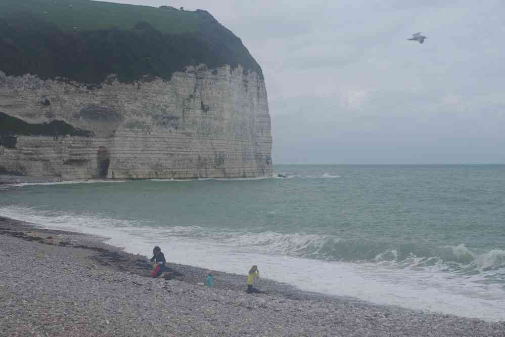 Plage d’Yport. Le samedi 17 octobre 2015
