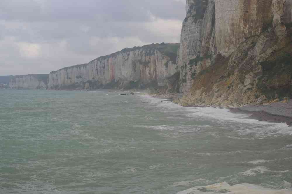 Depuis la plage d’Yport. Le samedi 17 octobre 2015