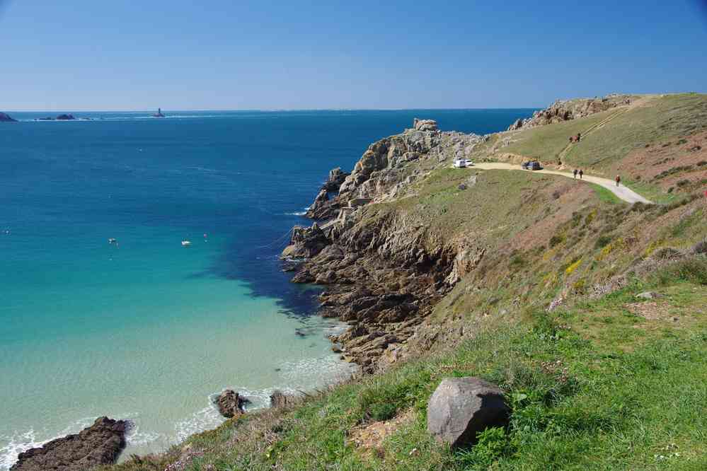 En direction de la pointe du Van. Le dimanche 5 avril 2015