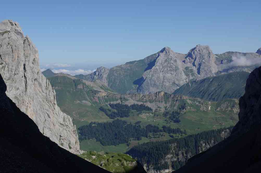 La (raide) combe de la grande Forclaz. Le dimanche 18 juillet 2010