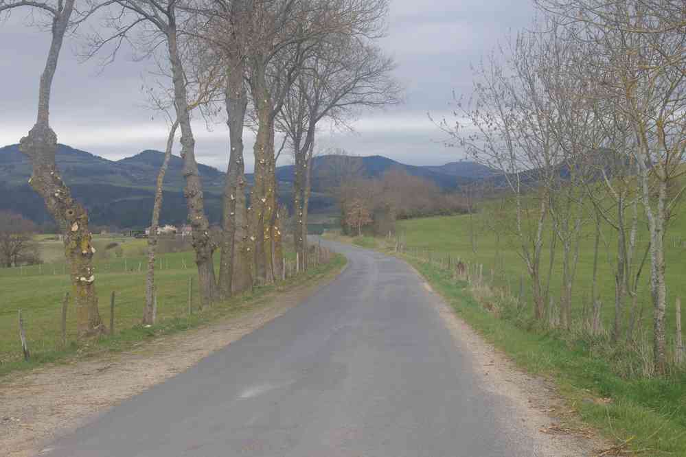 Quittant le sentier en direction de la gare. Le vendredi 25 mars 2016