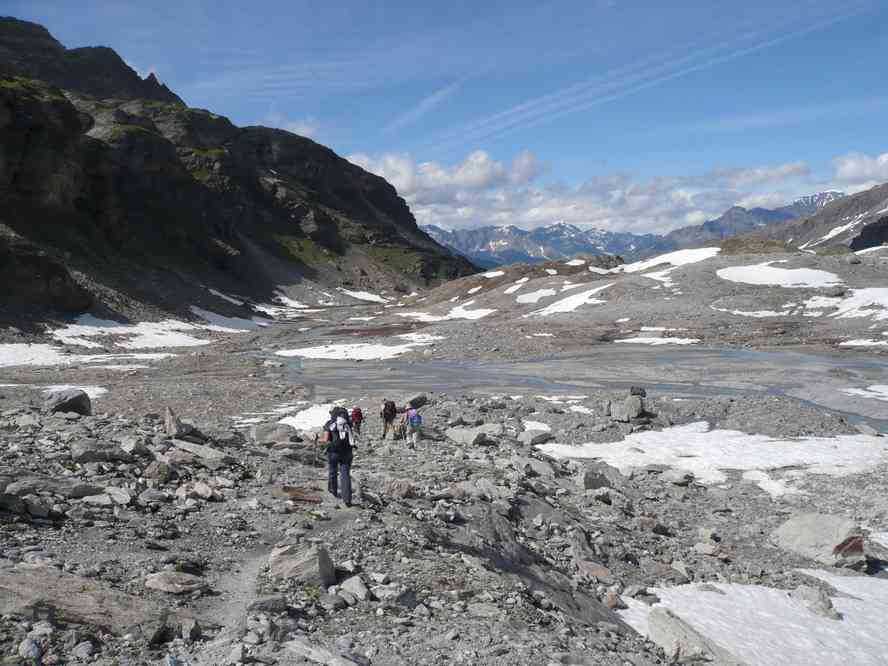 À proximité des lacs Blancs, dans la vallée d’Ambin. Le samedi 11 juillet 2009