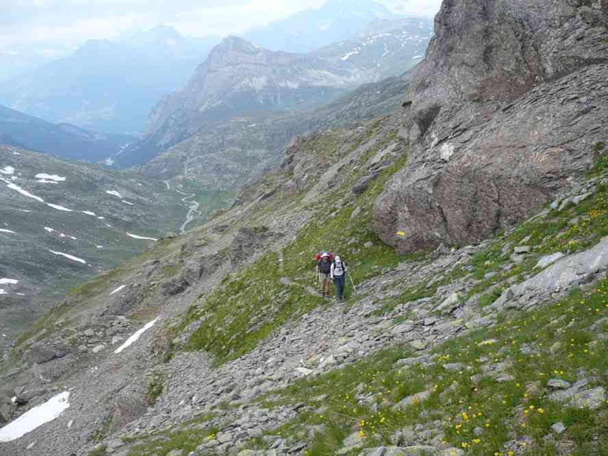 Le sentier des Marmottes nous permet d’éviter l’affluence. Le dimanche 12 juillet 2009
