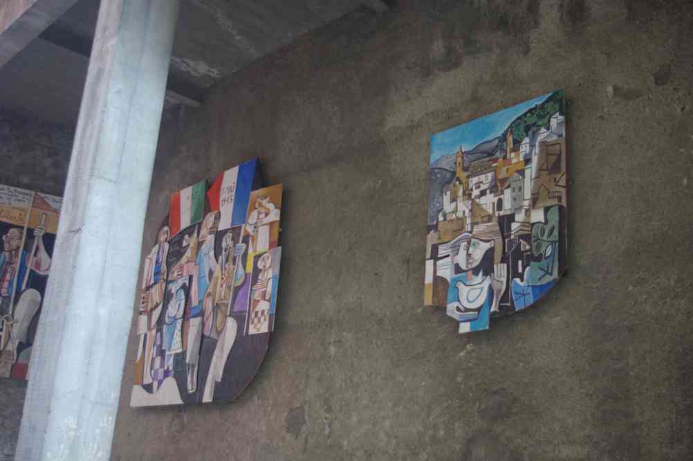 Peintures à Saorge. Le samedi 28 juillet 2012