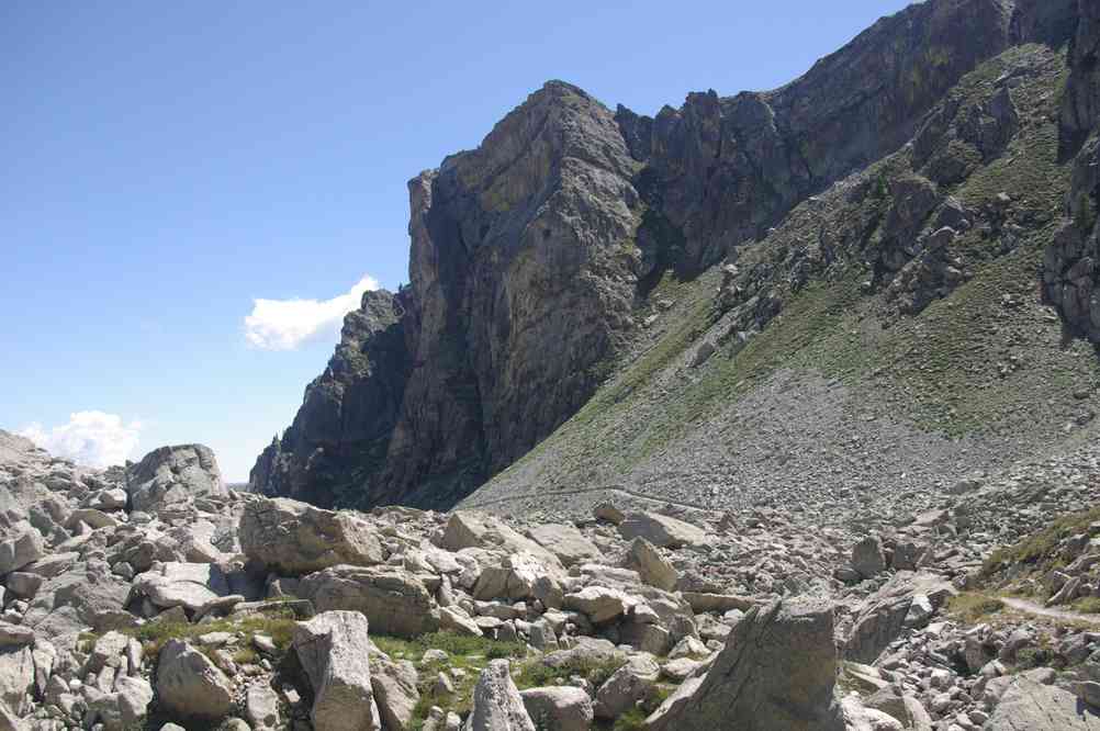 Montée vers la baisse de Fontanalbe. Le dimanche 29 juillet 2012