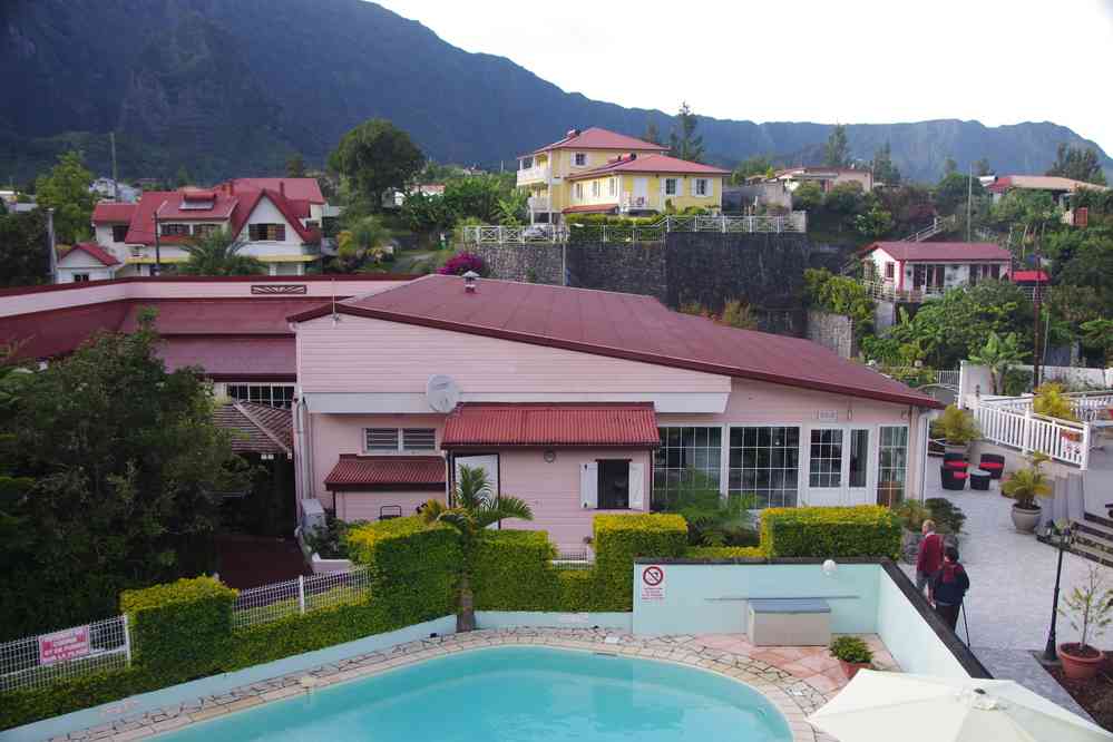 Notre hôtel de Cilaos (hôtel des Neiges). Le mardi 5 mai 2015