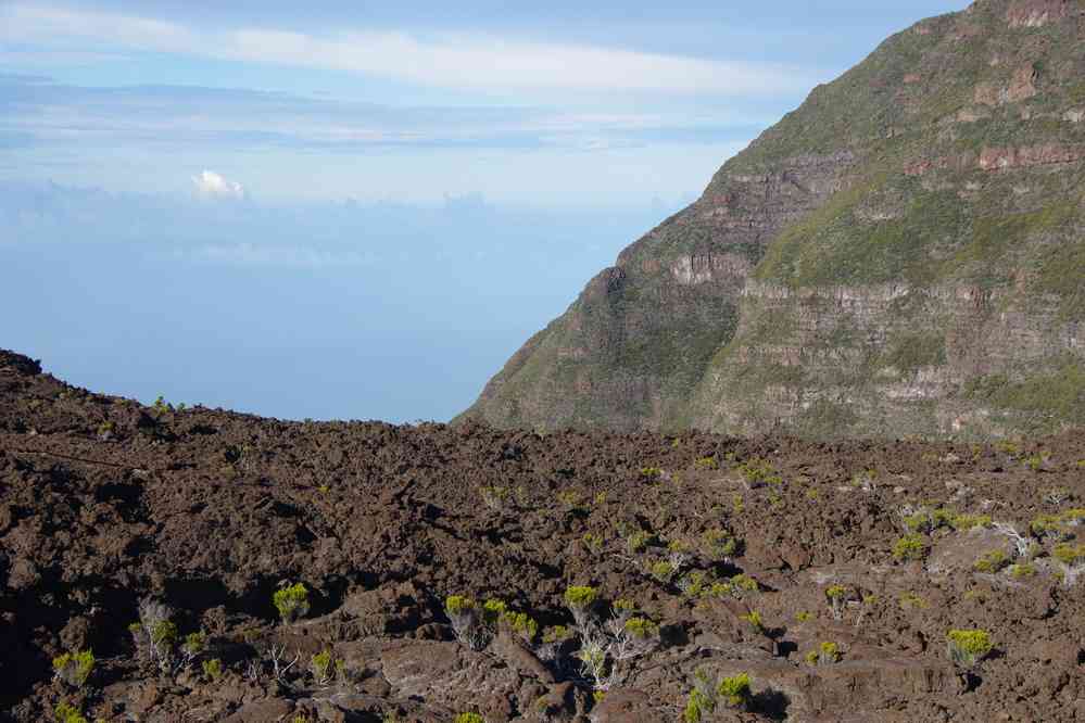 Fin de la traversée de la plaine des Sables. Le vendredi 8 mai 2015