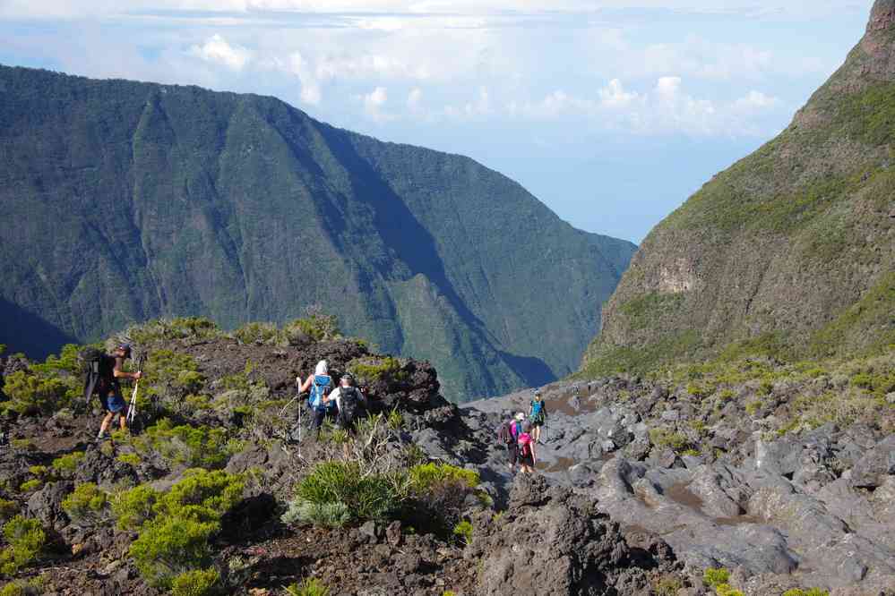 Nous abordons les dalles. Le vendredi 8 mai 2015