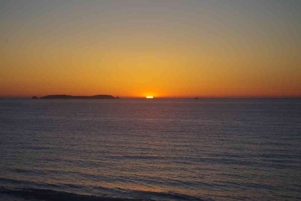Saint-Malo, coucher de soleil. Le jeudi 25 mai 2017