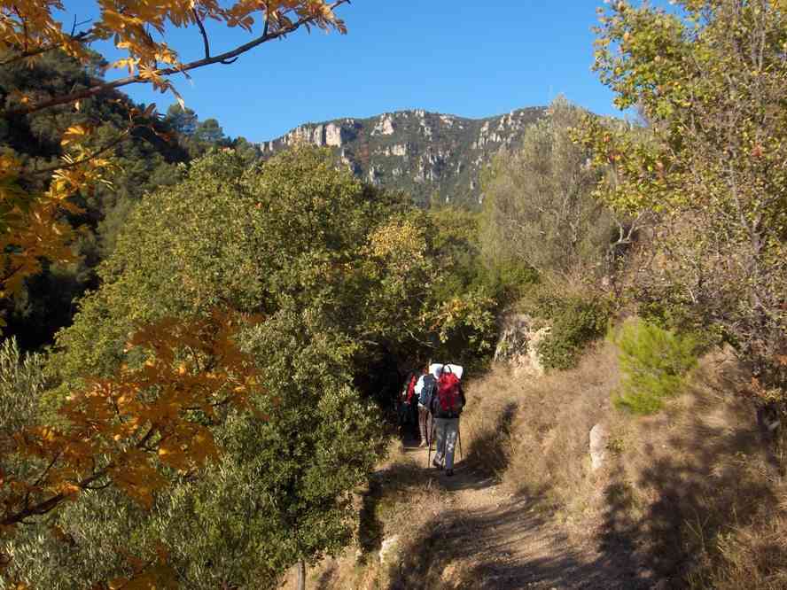 Début de la montée vers le pas de Belgentier. Le jeudi 1ᵉʳ novembre 2007
