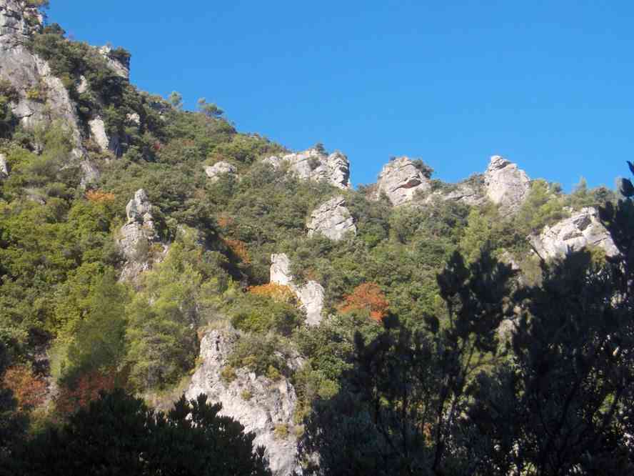 Pendant la montée vers le pas de Belgentier. Le jeudi 1ᵉʳ novembre 2007