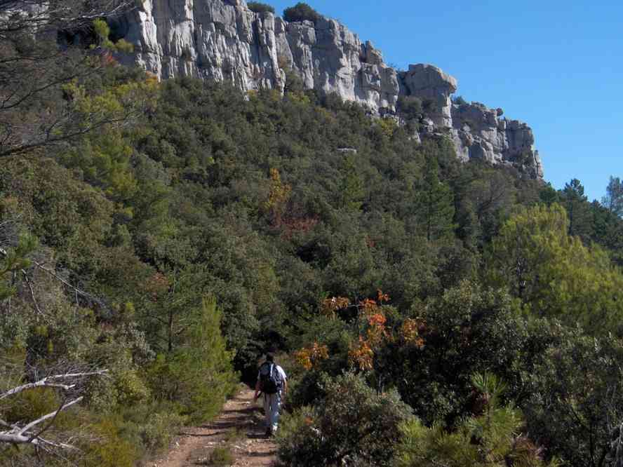 Sur le sentier du Haut Cauvet. Le vendredi 2 novembre 2007