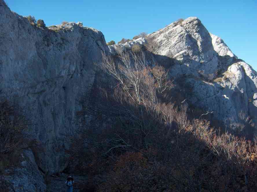 Vue sur le sommet du Saint-Pilon. Le dimanche 4 novembre 2007