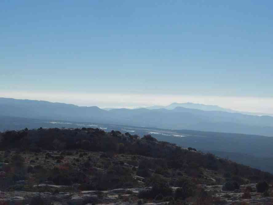 Vue vers la mer. Le dimanche 4 novembre 2007