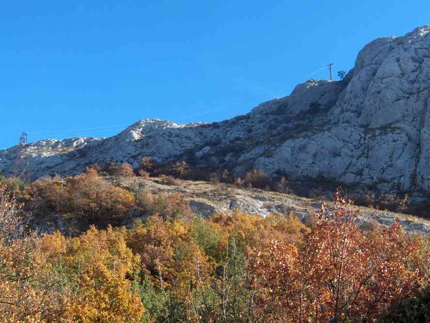 Le pic de Bertagne vu depuis le col de Bertagne. Le dimanche 4 novembre 2007