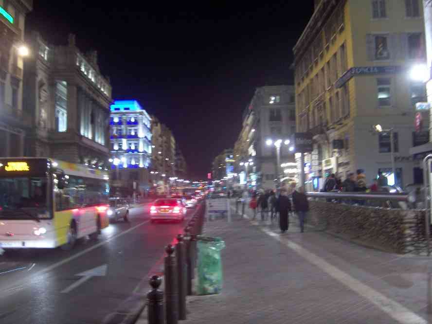 Balade nocturne sur la Canebière. Le dimanche 4 novembre 2007