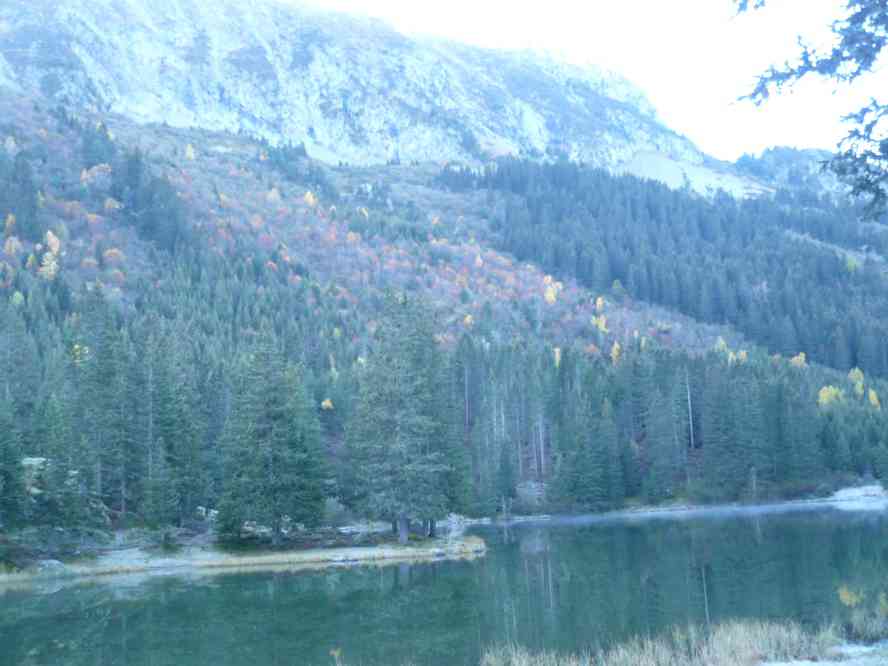 Le lac de Poursollet. Le samedi 15 octobre 2011