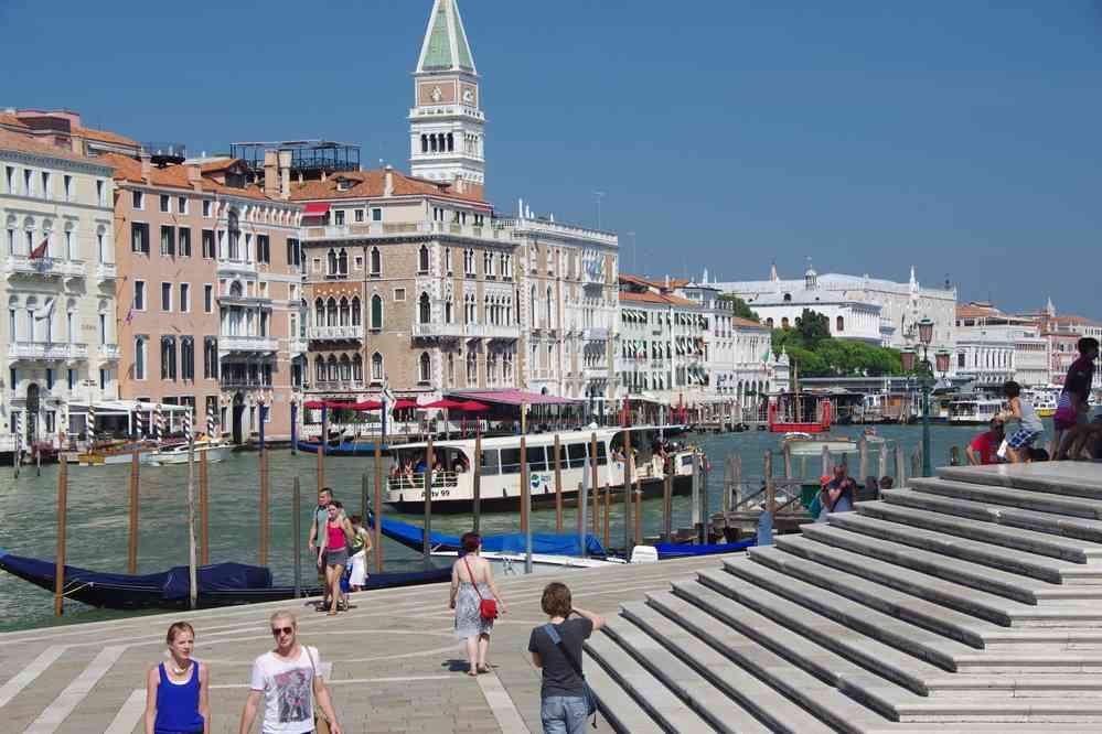 Le Grand Canal vu depuis Santa Maria della Salute. Le samedi 29 août 2015