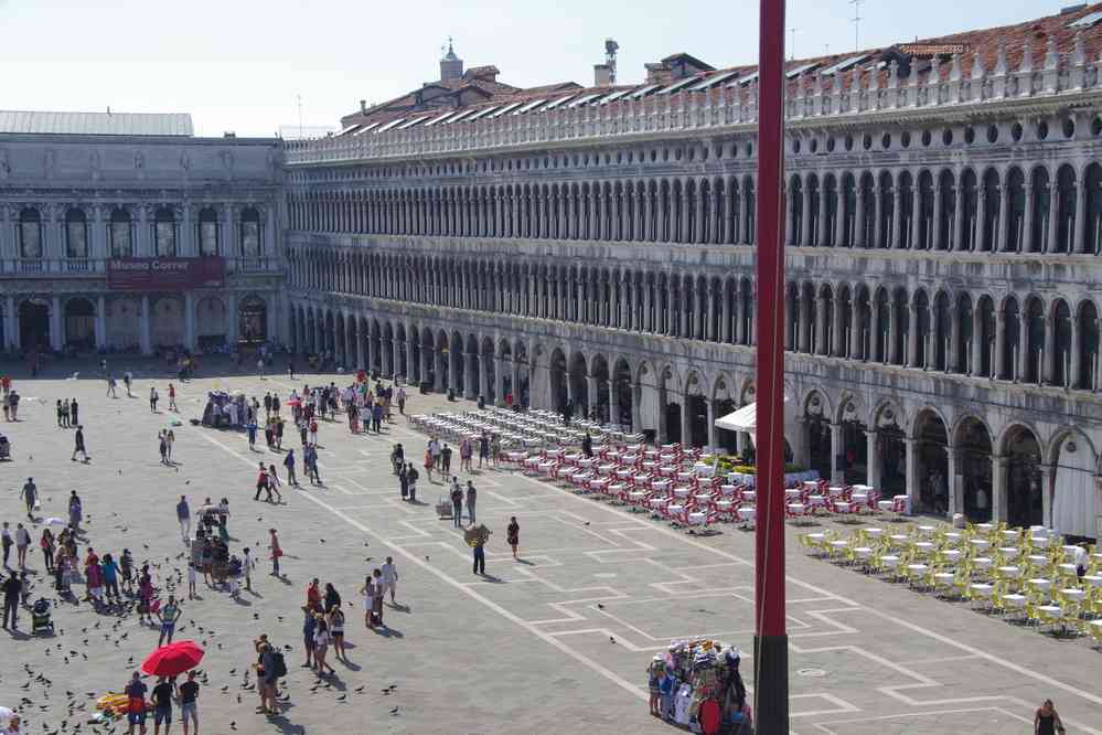 Depuis la terrasse de la basilique Saint-Marc. Le samedi 29 août 2015