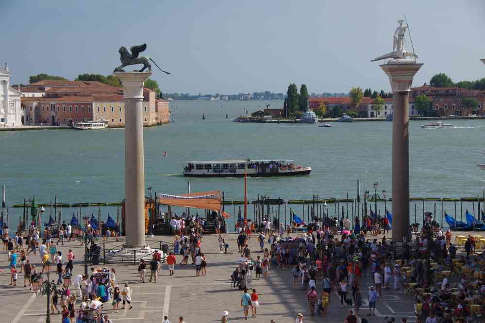 Depuis la terrasse de la basilique Saint-Marc. Le samedi 29 août 2015