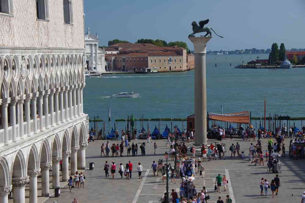 Depuis la terrasse de la basilique Saint-Marc. Le samedi 29 août 2015