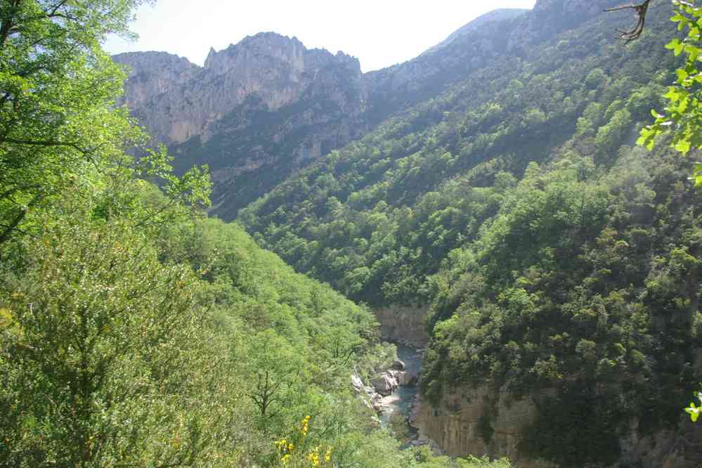 Le sentier Martel dans les gorges du Verdon. Le samedi 19 mai 2007