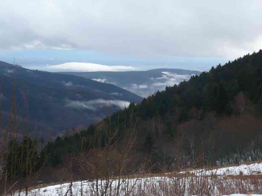 À proximité du chalet. Le jeudi 31 décembre 2009