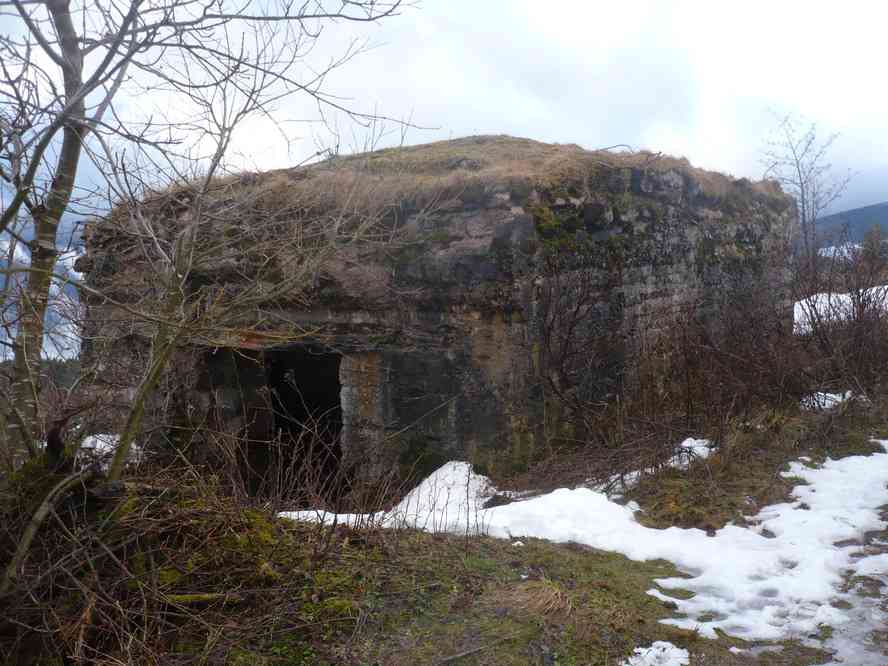 Blockhaus au retour du petit Ballon. Le jeudi 31 décembre 2009